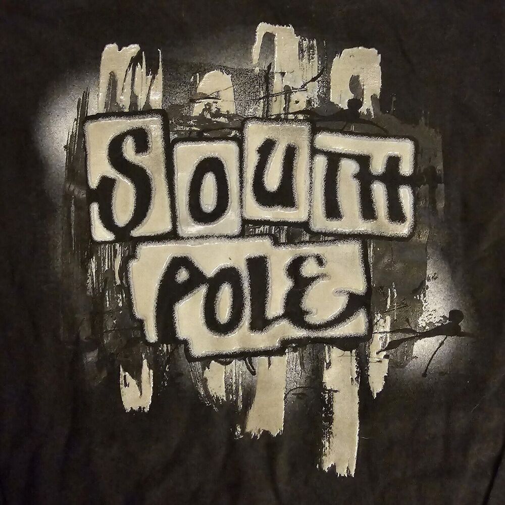 Southpole Long Sleeve Tshirt Graphic 3D Logo Black Sz L Youth Vintage Y2K NWT